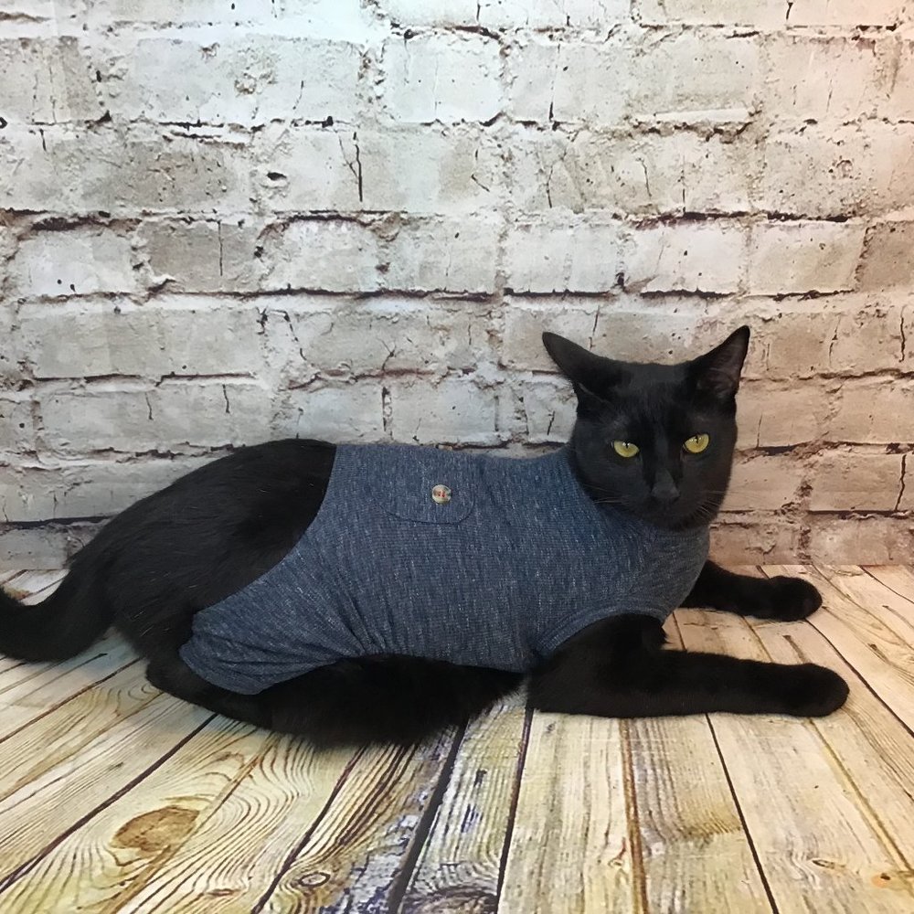 Levi's Strauss Co. Limited Edition Stonewash Blue Pocket Body Suit Pet Pajamas